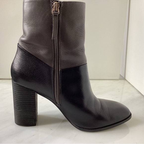 Aldo black and grey leather boots size 9 - Picture 3 of 6